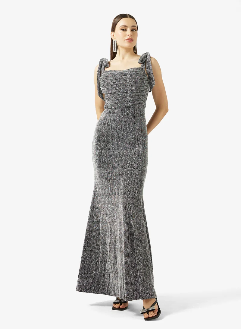 Off Shoulder Shimmer Dress